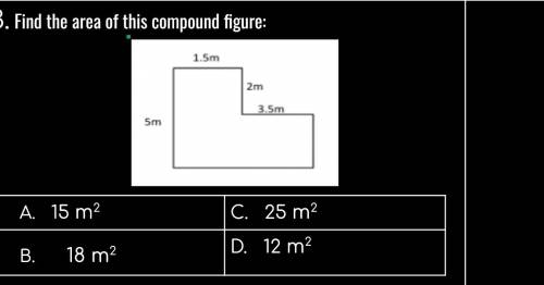 Find the area of this compound figure: