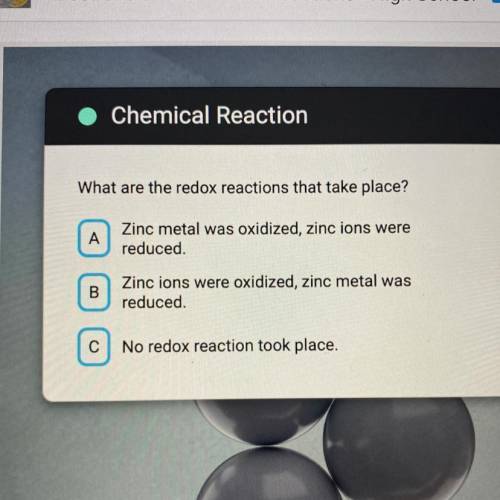 What are the redox reactions that take place?

Zinc metal was oxidized, zinc ions were
reduced.
Zi