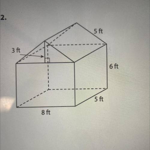 Find the surface area of each solid
figure.