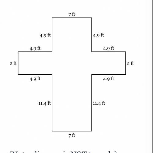 The perimeter of the figure below is 41.6 in. Find the length of the missing side. Note: diagram is