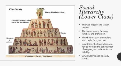 1.)How does the Mayan social hierarchy compare to the social hierarchy of medieval Europe? What do