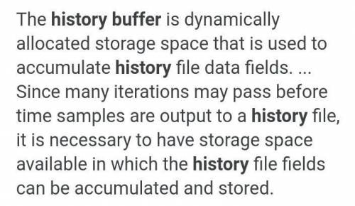 What is a buffer In history ​
