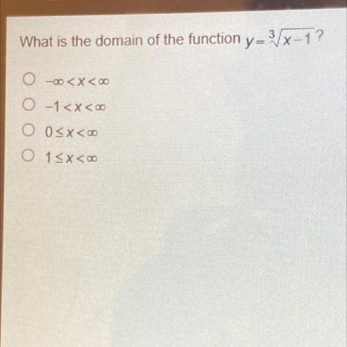 What is the domain of the function y=3Vx+1