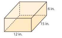 Find the surface area of the rectangular prism shown below.