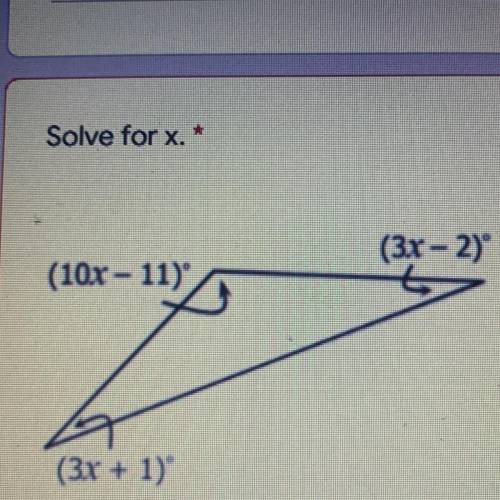Solve for x 
(10x-11)
(3x-2)
(3x-2)