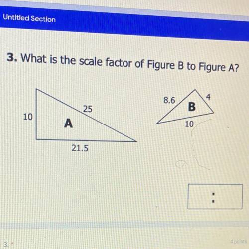 What is the scale factor of figure B to figure A?