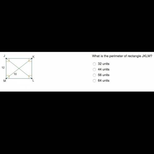 What is the perimeter of rectangle JKLM?