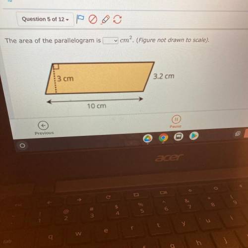 What's the Area of the parallelogram