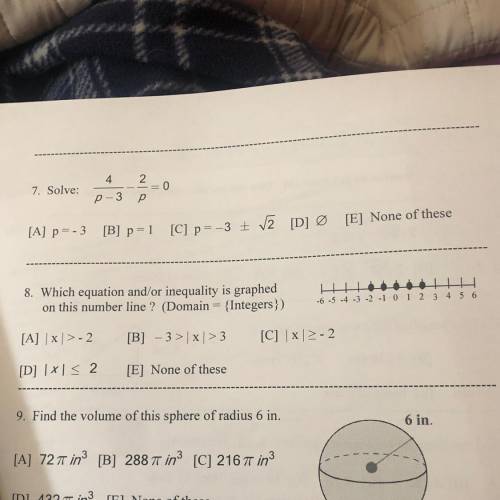 I need help with Number 8