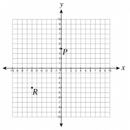 What is the distance between point P and point R?
