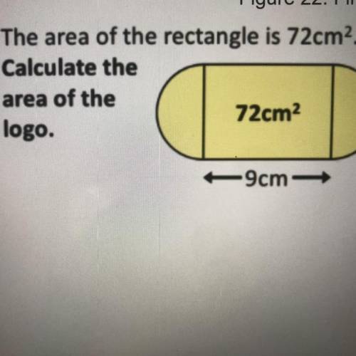 How do you find the yellow area using 3.14?