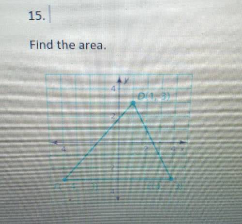 Find the area D (1,3) F (-4,-3) E (4, -3)​