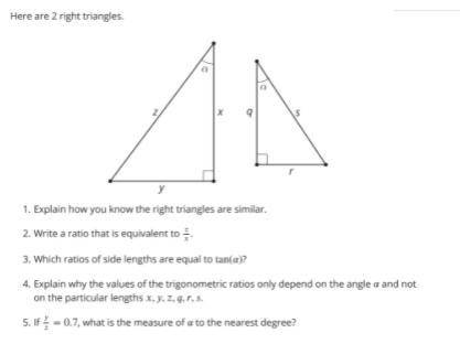 Here are 2 right triangles