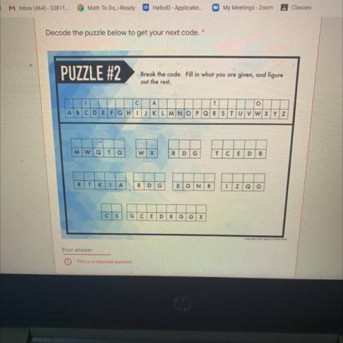 What is the code for this? HELP QUICK PLEASE