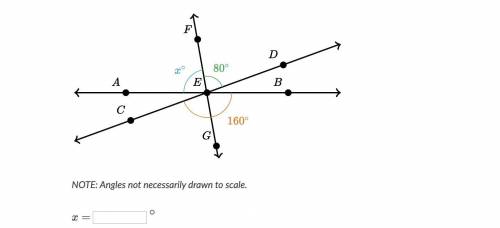 Find angle X in the angle diagram.