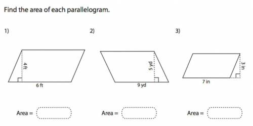 Please help, They are parallelograms and help