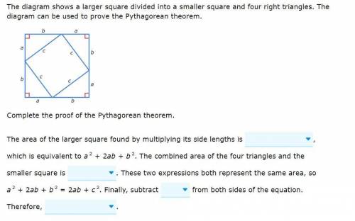Please help

The diagram shows a larger square divided into a smaller square and four right t