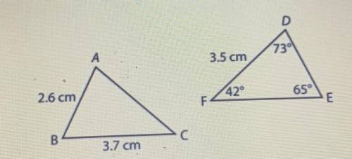 Are these triangles congruent?