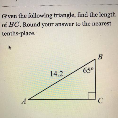 Find the length of BC. NEED HELP ASAP
