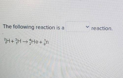 What is the following reaction?​