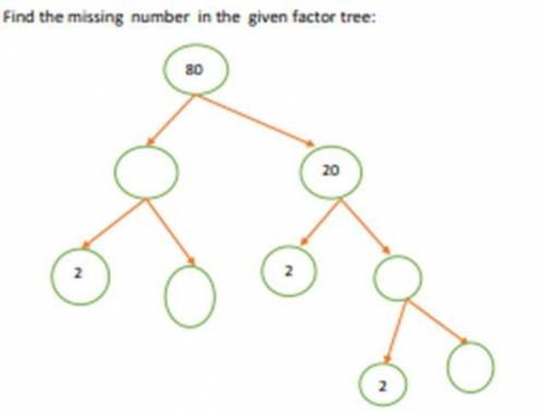 Find the missing number in the factor tree
for 20 points
i hope you will help