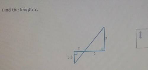 Find the length of X (IN THE PICUTRE GIVING BRAINLEST TO BEST answer)​