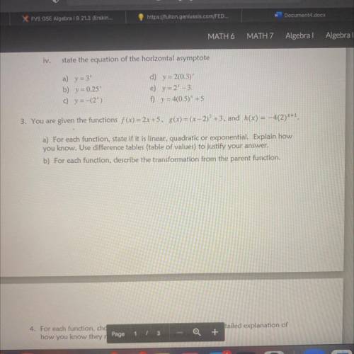 Need full answer to question 3 please