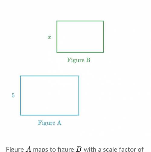 Figure A maps to figure B with a scale factor 0.8