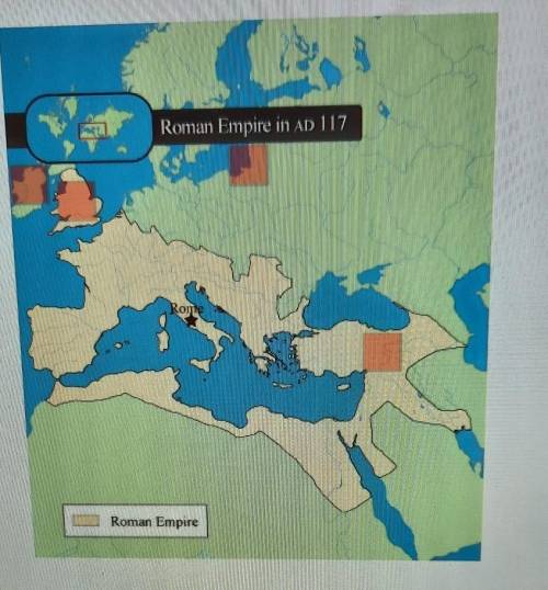 Select the correct locations on the map. Identify the two territories within the Roman Empire. Roma