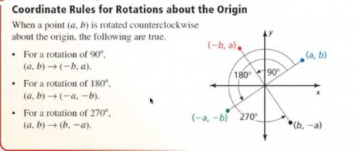 Triangle ABC is rotated clockwise to create triangle A’B’C’. What is the angle of rotation?

On a c
