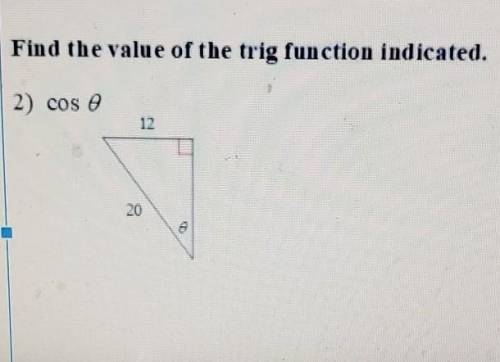 Find the value of the trig function indicated ​