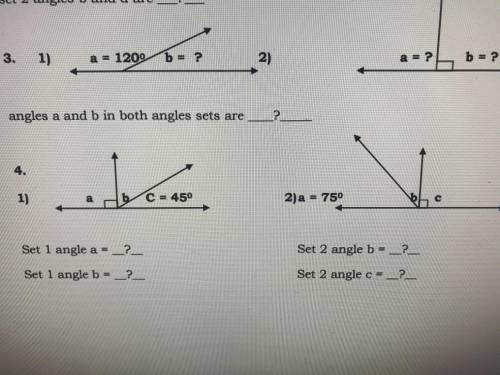Solve for the missing angle measures?