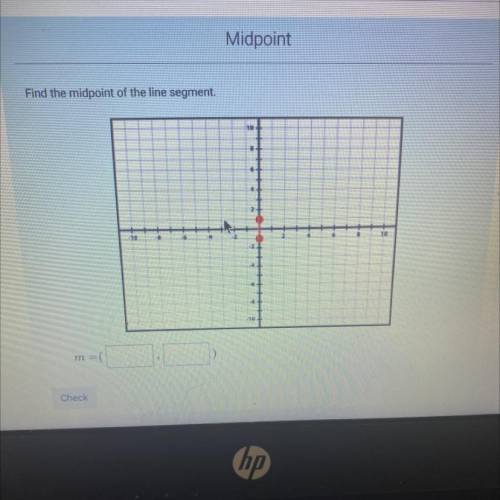 What’s the midpoint of this line segment?