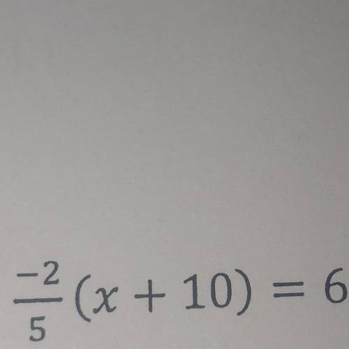 Solve in Multi step equations for x