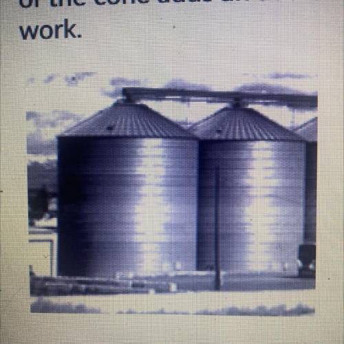 A silo has a diameter of 24 feet and the height of the cylinder is 51 feet. The height

of the con