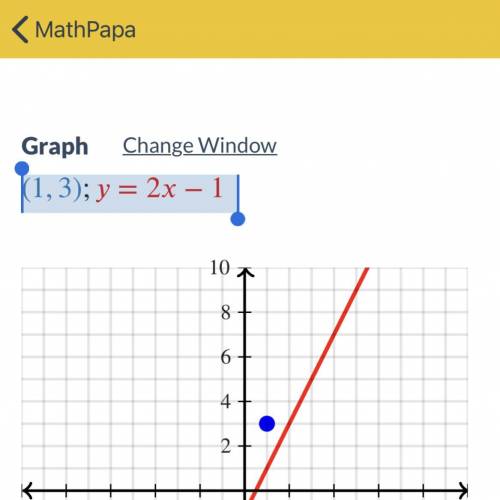 WRITE an equation of the line that passes through the given point and is PERPENDICULAR to the given