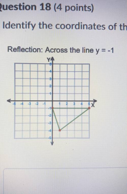 Reflection: Across the line y = -1 ​