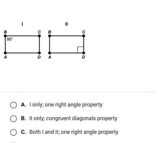 Which parallelogram (if any) is a rectangle by what property