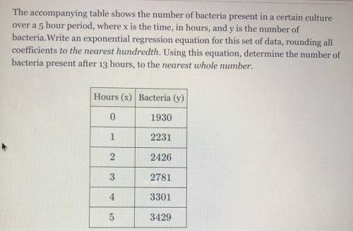 Find the regression Equation and Final answer!