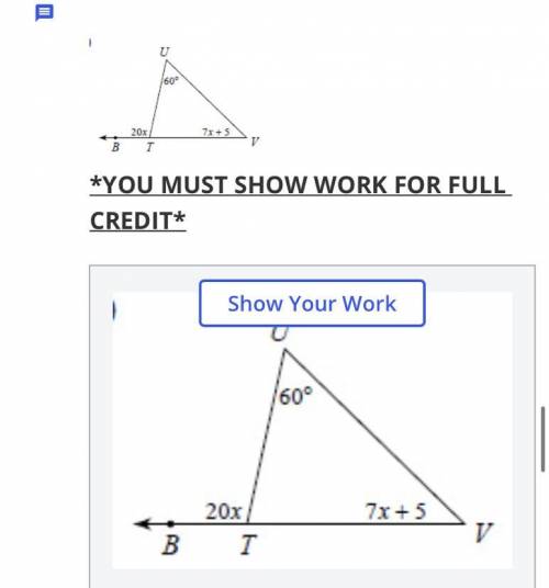 Determine the value of angle V in the picture below. Please help