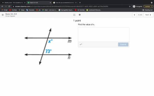 (PLEASE HELP)
Find the Value of x