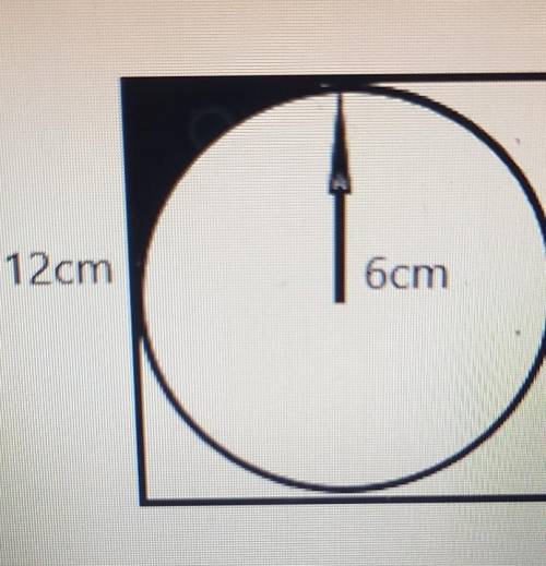 Hi, could someone help me solve this. so the question says to find the area of the shaded part (in