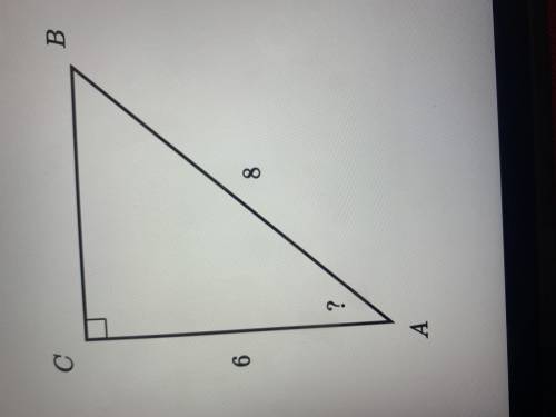 Right angle Trigonometry, please help me solve (find the angle ) and explain!