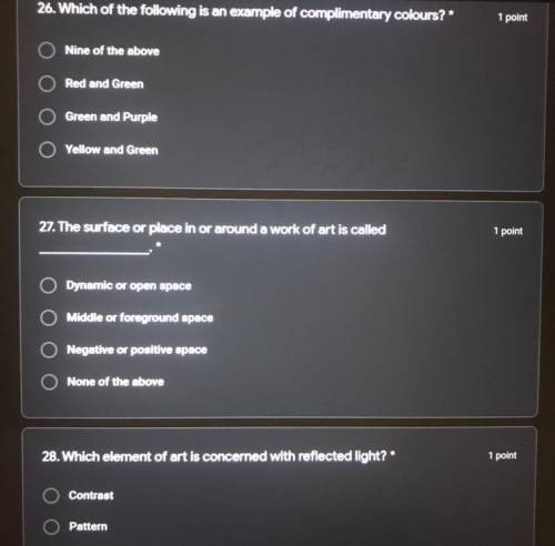 For number 28 the last option is “None of the above”