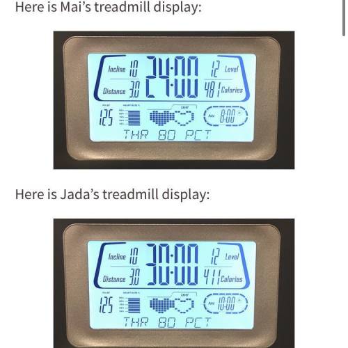 Hi I need help with this math question

(Mai and Jada each ran on a treadmill. The treadmill displ