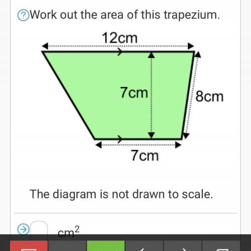What is the area of this trapezium