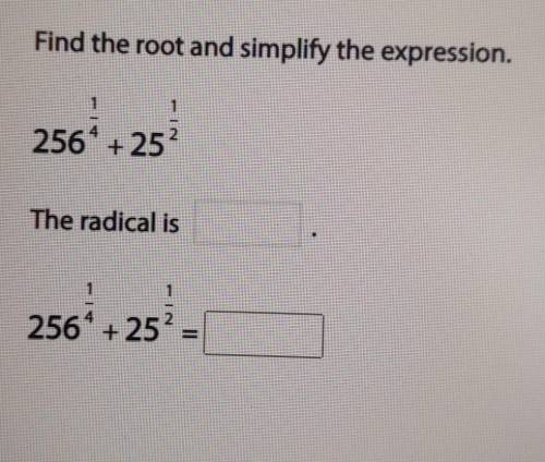 Please help me out here. I know the answer but I don't know what the radical is​