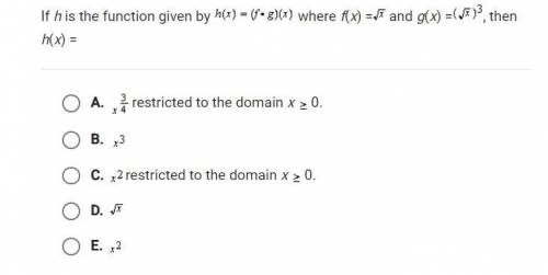 If h is the function given by h(x) = (f * g)(x) where f(x) = sqrtx and g(x) = (sqrtx)^3, then h(x)