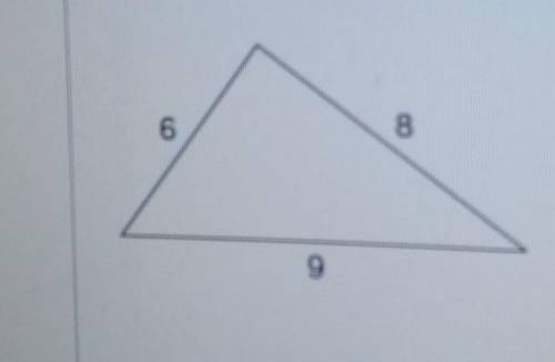 Do the following lengths form a right triangle? ​