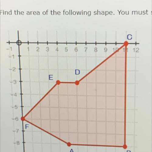 Find the area of this shape!!